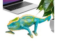 Zunishaone Animal rembourré de caméléon, lézards changeants de couleur | Jeux Kids Beach Figure de caméléon changeant de couleur | Décor de bonsaï multifonctionnel, outil éducatif pour