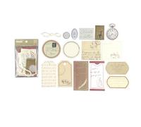 Zunishaone Autocollant de décoration de compte manuel | Autocollants de scrapbooking vintage uniques, accessoires de journal, planificateur, album photo, bricolage et papeterie artistique