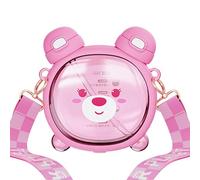 Zunishaone Bear Bouteille de paille de dessin animé - Gobelet à double bouche - Bouteille d'école délicieuse | Bouteille d'eau mignonne de 750 ml - Bol d'hydratation portable pour - Étude de