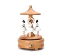 Zunishaone Boîte à musique Carousel avec train à thème Spin Différent | Boîte à musique classique pour filles, idéale comme cadeau d'anniversaire, de Noël ou comme décoration élégante