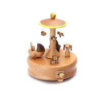 Zunishaone Boîte à musique carrousel - Boîte à musique de train à thème variée | Boîte à musique classique pour fille, idéale comme décoration d'anniversaire ou élégante
