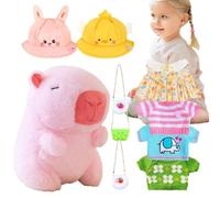 Zunishaone capibar Farce en Peluche capibar de 9 Pouces | Jouet en Peluche réaliste pour la décoration de la Maison, Cadeau Mignon pour, Amoureux des Animaux, Douce de Capibar