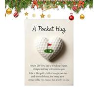 Zunishaone Carte de vœux avec pierre en forme de cœur | Décoration d'encouragement sur le thème du golf | Cartes de vœux pour femmes, , amis, grands-parents, Thanksgiving, Noël, anniversaire