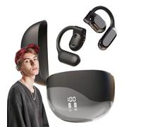 Zunishaone Casque sport sans fil - Casque ouvert bluetoth | Anti-bruit supra-écouteur, confortable, charge rapide, résistant à la transpiration pour la race, le fitness, la gym, le bureau