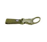 Zunishaone Clip de suspension pour bouteille d'eau - Crochet de suspension léger - Toit rapide durable - Accessoire d'extérieur sûr pour le camping et la randonnée, Vert armée, 16x3.5cm