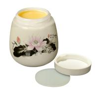 Zunishaone Coddled Egg Cups - Ceramic 220ml Soft Boiled Holder Lidded Vintage Pot, Classic Dining Accessory | Decorative Breakfast Serving Bowl for House Hotel Restaurant Apartment Business Catering