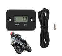 Zunishaone Compteur d'Heures de Moteur - Minuterie LCD Avec Fils,Compteur d'Heures et Tachymètre pour Moto | Pour Tondeuse À Gazon Motoneige Souffleuse À Neige Moto VTT Moteur Hors-Bord Nettoyeur