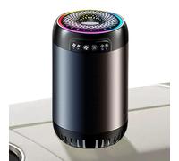 Zunishaone Diffuseur de parfum de voiture rechargeable, diffuseur d'aromathérapie LED intelligent, alimenté par piles, parfum de voiture portable avec lumière pour enlever les odeurs