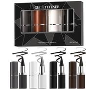 Zunishaone Doublage pour les yeux à l'épreuve des taches, crayon à doublure œil mate - Crayon à sécheresse oculaire rapide - 4 couleurs des filles portables cosmétiques, maquillage facile à appliquer