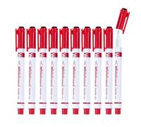 Zunishaone Dry Erase Markers - 10 Piece 0.5mm Fine Tip Whiteboard Pen Set with Built In Eraser, Smooth Writing Supplies for Teacher Classroom Calendar Preschool Kindergarten Drawing