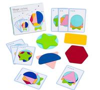 Zunishaone Enfants correspondant au puzzle, jouet match en forme de couleur,Apprentissage éducatif en bois Maze correspondant | Strere d'âge préscolaire, jouet d'empilage lisse drôle