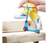 Zunishaone Ensemble de Mini Jouets à Doigts - 8,5 x 8,5 cm - Trottinette en - Doigts réalistes - avec Pantalons, Chaussures - Jeu créatif - Parfait pour Les Adolescents et Les