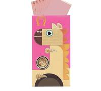 Zunishaone Enveloppes Rouges Chinoises | Pièce En Or | Enveloppe Rouge Au Thème Du Cheval - Pour Nouvel An, Argent en Papier, Garçon, Fille, Adulte, Personne Âgée, Famille, Ami, Célébration, Cadeau de