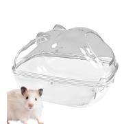 Zunishaone Hamster Sand Bath Container - Durable Pet Polystyrene Material Spacious Small Animal Body Cleaning Habitat | Gerbil Chinchilla Bathroom Box | Easy to Use Cage Accessory for Pet Hygiene