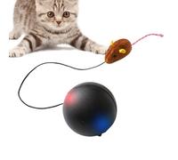 Zunishaone Interactive Cat Ball Toy - 8 cm Smart Sensing Rolling Game Crafted Using Arctic Velvet ABS Electronics, Automatic Motion Play Device | Indoor Outdoor Ground Activity Puppy Kitten Daily Fun