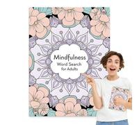 Zunishaone Livres de puzzles de recherche de mots pour adultes, livres de recherche de mots, jeux relaxants pour soulager le stress - Devient le mot pour que l'adulte maintienne la