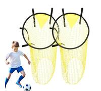 Zunishaone Lot de 2 filets d'entraînement pour ballon de football - Filet d'entraînement pour ballon de football - 2 pièces d'équipement de pratique portable, les sports doivent être pratiqués