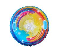 Zunishaone Luge Gonflable pour Les Sports d'hiver - Toboggan 85 cm,avec Poignées et Design Confortable Tube de Luge | pour Famille et Garçons Filles Amusement Ski et