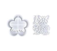 Zunishaone Moules en silicone de Pâques, moules à ressort en silicone | Pâques Bunny Chicken Spring Flower Butterfly Masto Suspendable - Moules d'ornements de vacances en silicone, moules de