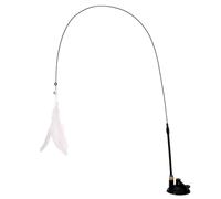 Zunishaone Plumes de chat - ABS 55 g noir/rose - Jouet amovible pour faire de l'exercice, jeux interactifs, divertissement, chasse, entraînement, activité, d