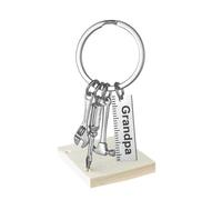 Zunishaone Porte-clés grand-père de petits- , porte-clés de marteau | Outils en acier inoxydable Anneau de voiture | Ornement de marteau unique, décoration de tournevis de souverain créatif