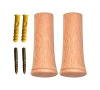 Zunishaone Porte-manteau mural en bois | 2 crochets muraux et organisateur de chapeaux | Support rustique pour décoration et rangement | Pour cuisine, couloir, salle de bain, serviettes, clés