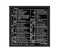 Zunishaone Raccourcis clavier - Matériau PVC, guide rapide Word, autocollants de raccourci | Parfaitement idéal pour PC portable Air Pro, sans adhésif anti-saleté.