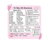 Zunishaone Raccourcis clavier - Matériau PVC, guide rapide Word, autocollants de raccourci | Parfaitement idéal pour PC portable Air Pro, sans adhésif anti-saleté.