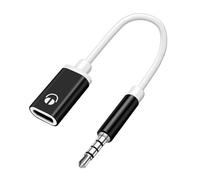 Zunishaone Rallonge de casque - Prise jack de type C, prise casque compacte | Ligne durable de 10 cm avec fonction de réduction du bruit, connecteur portable pour voyage, bureau, conduite, maison