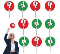 Zunishaone Raquettes Oui ou Non, Raquettes de Jeu Vrai/Faux - 10 Pièces | Palettes de vote des étudiants pour les activités de classe, les événements interactifs - Rouge et vert, outil amusant et