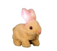 Zunishaone Salting Bunny Toy, Saut Bunny - de Lapin simulée, Peluche avec Lapin électrique réaliste, Figurines en Peluche interactives, Saut Animal robotique, Saut, Nez à