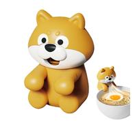 Zunishaone Small Clip Fan - 5.7X6X8.5cm ABS Rechargeable Air Blowing Cooling Gadget, Dog Shape Portable Mini Device | Hot Soup Water Food Cups Mugs Eating Office Desktop Comfort Aid