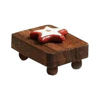 Zunishaone Stackable Wooden Organizer - Multi Size Natural Wood Storage Shelf Display Rack Durable Photo Holder Decorative Stand Perfume Candle Plant Pot Display | for Living Room Kitchen Study Table