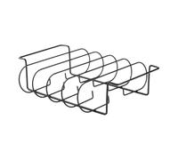 Zunishaone Support à côtes en acier au carbone - Passe au lave-vaisselle - Accessoire de barbecue pour rôtir au repos - Préparation de cuisson - Camping en plein air