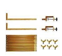 Zunishaone Sur le support de barre de table, de table, kit de table réglable avec pinces, support de fond, tige de décoration, vaisselle de fête, écran de bannière de table pour la