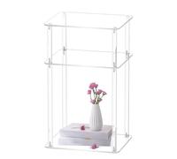 Zunishaone Table de chevet en acrylique - Organiseur étroit à 3 niveaux, unité compacte et transparente | Présentoir léger et peu encombrant, étagère intérieure polie pour salon, dortoir, chambre