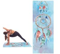 Zunishaone Yoga Blanket - Serviette de gym, tapis | Sweat absorbant en microfibre avec Active Dry Non-Slip, Hot Yoga Accessory For Women and Men During Travel, Bikram Practice and Studio Sessions
