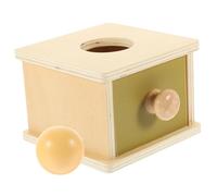 ZUNOXAZ 1 Ensemble Boîte Montessori Bois avec Formes à Éducatif pour Garçon Fille Développement Cognitif et Créativité Outil Apprentissage Prématernelle