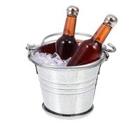 ZUNOXAZ 1 Ensemble Décoration Miniature Sceau à Glace et Accessoires de Bar pour Maison de Poupées Décorations de Scène de Vie et Figurines de Bière