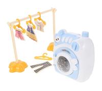 ZUNOXAZ 1 Ensemble Mini Machine à Laver pour Garçon Fille Éducatif Simulé pour Jeu de Rôle à Développement des Compétences Manuelles et Reconnaissance des Couleurs
