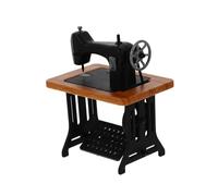 ZUNOXAZ 1 Pièce Mini Machine à Coudre Décorative Accessoire DIY pour Maison de Miniature Roues Mobiles et Treadles Swing pour Créer Une Ambiance Charmante et Amusante