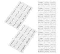 ZUNOXAZ 10 feuilles Lot de Étiquettes Autocollantes Imperméables pour Flacons Voyage Stickers Organisation Cosmétiques et Savon Notes Personnalisables pour Bouteilles Rechargeables