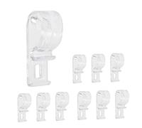 ZUNOXAZ 10 Pièces Clips de Cordon pour Stores Enrouleurs Crochets Transparent Pom Flexibles et Sécurisés pour Rideaux Adaptés Aux Chaînes de Stores Romains et Verticaux et Faciles à