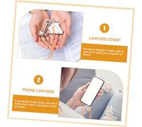 ZUNOXAZ 10 pièces Dragonne Téléphone Portable Nylon Rond Orange Lanière Poignet Antiperte pour Téléphone Appareil Photo Lampe de Poche Léger et Sécurisé