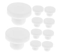 ZUNOXAZ 10 Pièces Lot de Bouchons Silicone Réutilisables pour Bouteilles de Poivre Sel et Vin Bouchons Étanchéité Solides pour Pots Bouteilles Tubes et Tuyaux Protection Fraîcheur et