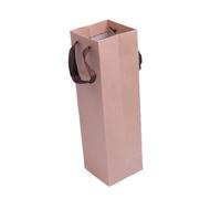 ZUNOXAZ 10 pièces Lot de Cadeaux Kraft pour Bouteille de Vin Rouge avec Poignée Cadeau Écologique Papier Kraft