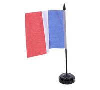 ZUNOXAZ 10 Pièces Lot de Mini Drapeaux de Table France avec Socle Support Drapeau de Bureau Robuste Décoration de Bureau Moderne pour Salle de Réunion et Table