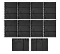 ZUNOXAZ 10 pièces Lot de Pages Intérieures Double-Face Rangées pour Album Timbres Collectionneurs Feuilles à Classer pour Carnet Timbres Relier Collector