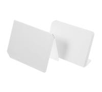 ZUNOXAZ 10 pièces Lot de Supports Acryliques Effaçables à Sec pour Noms de Table Panneaux Réservés Présentoirs Modernes Résistants Aux Chocs pour et Événements