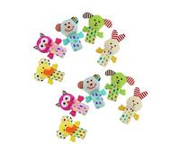 ZUNOXAZ 10 pièces Marionnettes Animaux Peluche pour Garçon Fille de Doigt Éducatif pour Contes et Jeux Imitation pour Tout Petits et Écoles